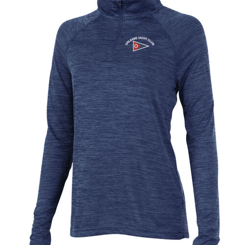 OYC - Charles River Apparel Women's Space Dye Performance 1/4 zip Pullover Thumbnail